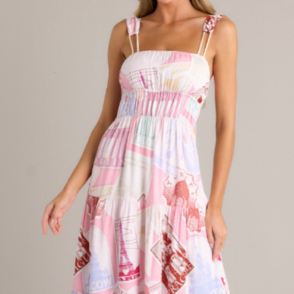 Prosperina Adair Midi Dress – Passport Pink